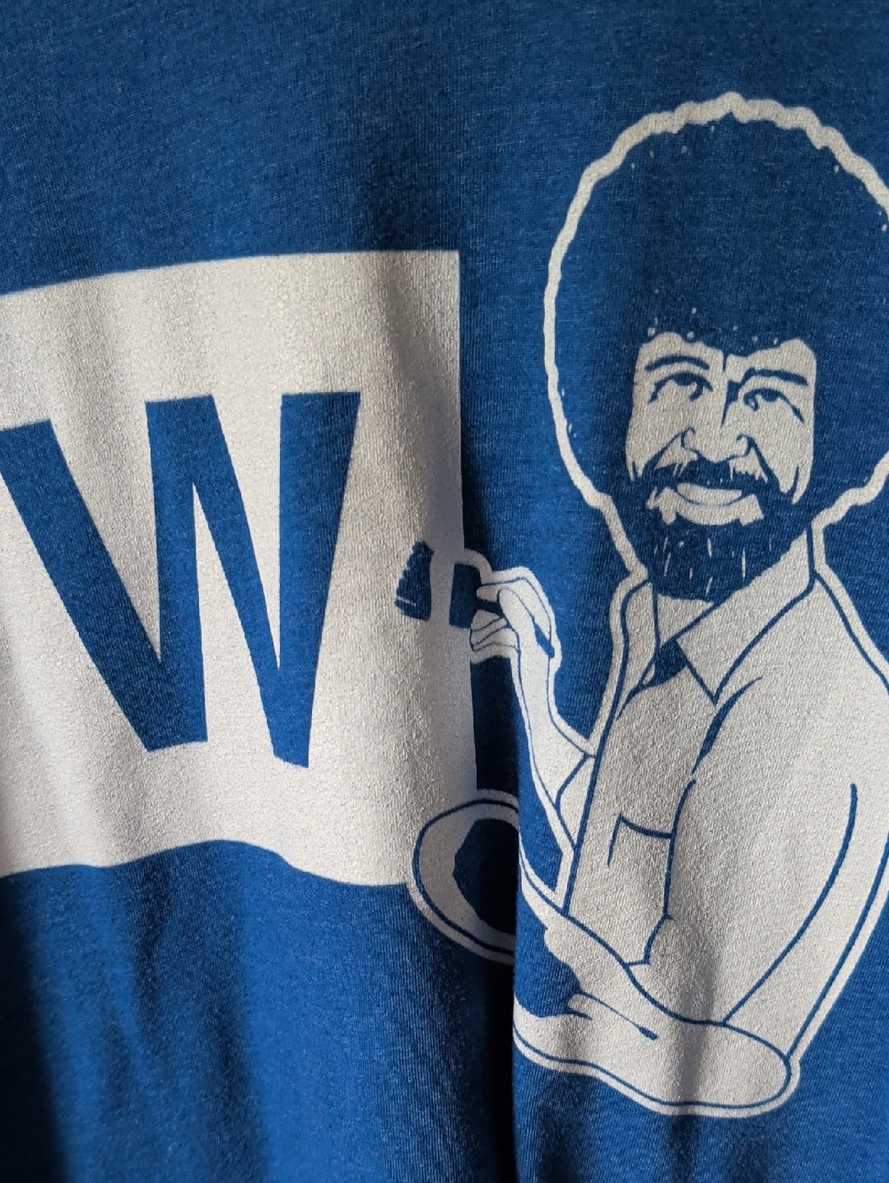 Bob Ross Chicago Cubs W Painting Short Sleeve Tee Size Small - Picture 6 of 6